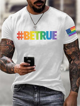 Men's Retro Pride Parade #Betrue Print T-Shirt