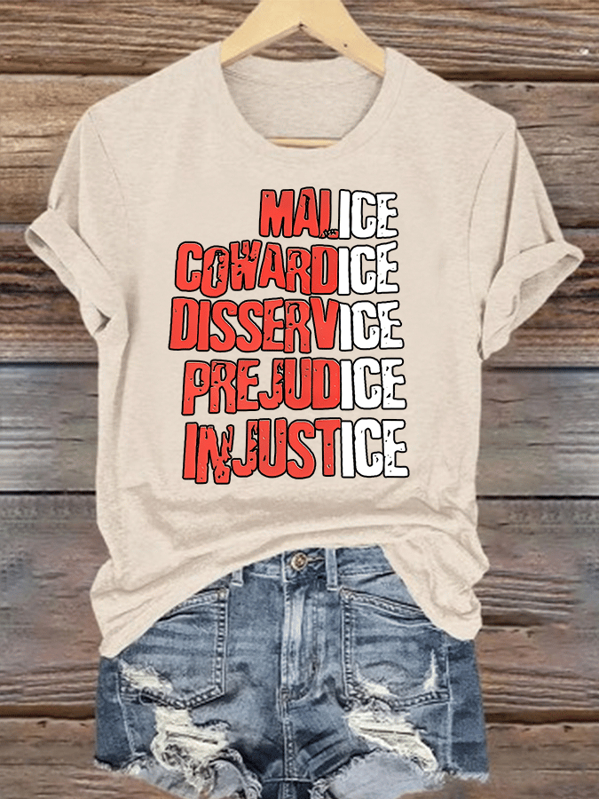 Women's  Justice For Her  T-Shirt