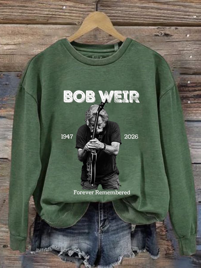 🔥Buy 3 Get 15% Off Women's Vintage Rock Tribute Print Casual Sweatshirt
