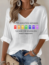 V-Neck Pride Rainbow Police Box , LGBT Pride Month T-shirt