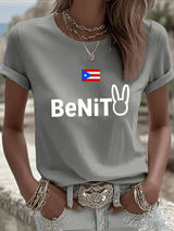 Women's Puerto Rico Print  T-shirt