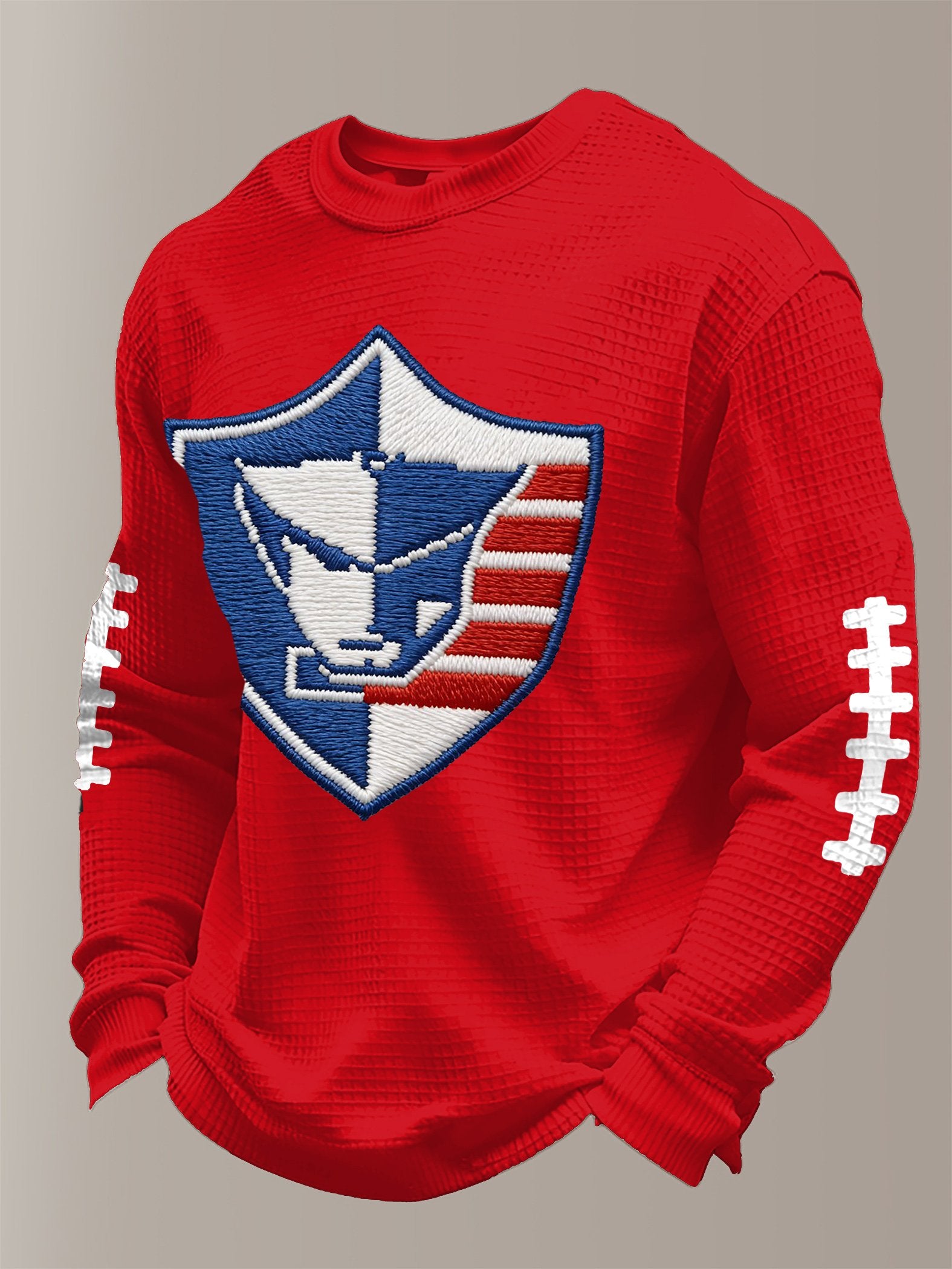 Men's Football Print Waffle T-Shirt