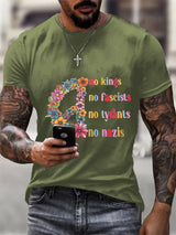 🔥Buy 3 Get 15% Off🔥Men's stylish casual FDT Reject King Tiger printed  T-shirt