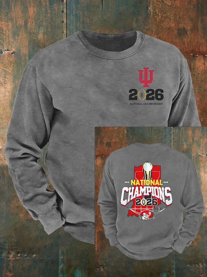 Men's   Football Print  Sweatshirt
