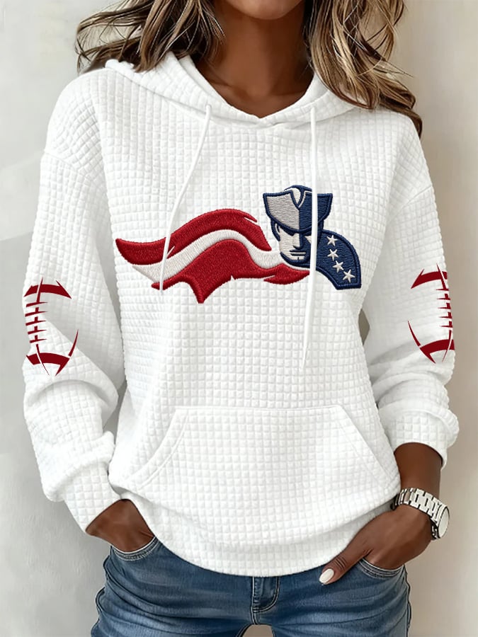 Women's Football Print Casual Sweatshirt