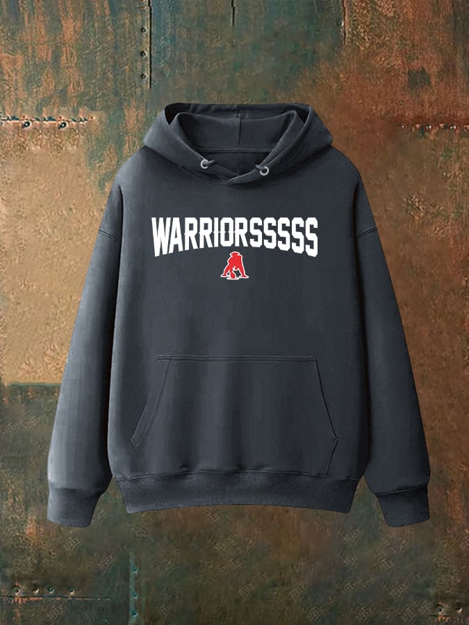Unisex WARRIORSSSSS Print   Hoodie