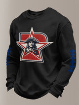 Men's Football Print Waffle T-Shirt