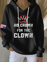 🔥Buy 3 Get 15% Off🔥Women's No Crown For The Clown Print Casual Sweatshirt