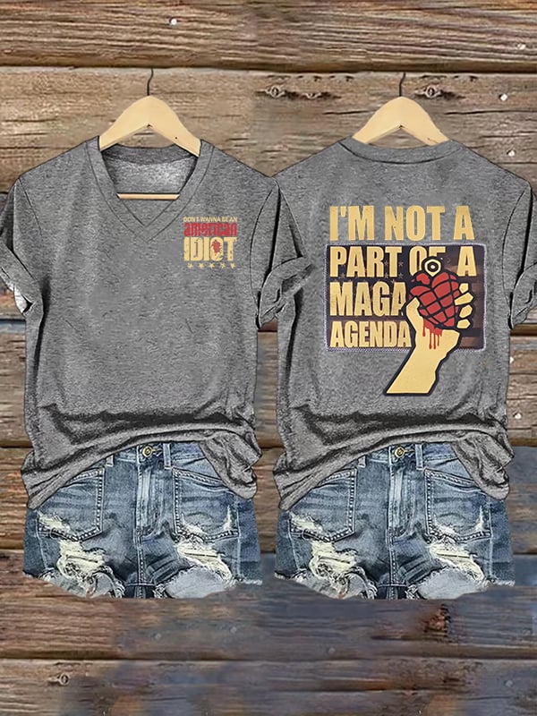 Women's  american idiot  Print T-Shirt