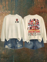 Women's   Football Print Sweatshirt