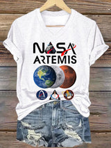 Women's Casual Artemis Ii Printed Short-Sleeve T-Shirt