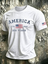Men's Retro Print Short-Sleeve T-Shirt