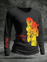 🔥Buy 3 Get 15% Off Women's Commemorative Bob Weir Printed Top