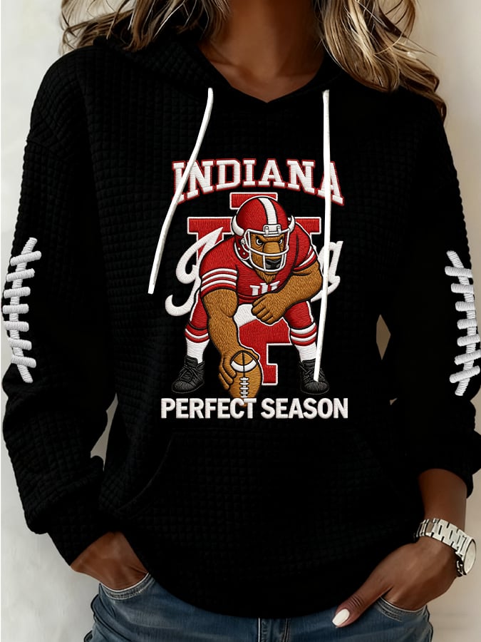 Women's Football Print Casual Sweatshirt