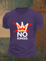 🔥Buy 3 Get 15% Off Men's no kings in America print  T-Shirt