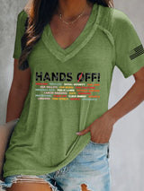 🔥Buy 3 Get 15% Off🔥Women'S FDT “Hands Off” Print T-Shirt