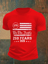 Men's 250 YEARS Print Round-Neck T-Shirt