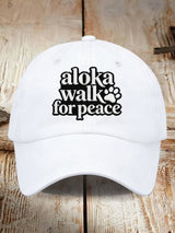 Walk For Peace Printed Baseball Cap