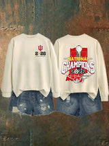 Women's   Football Print Sweatshirt