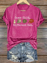 Women's  Same shit Different costume Print T-Shirt