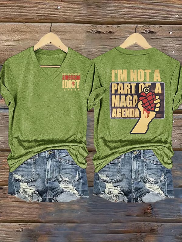 Women's  american idiot  Print T-Shirt