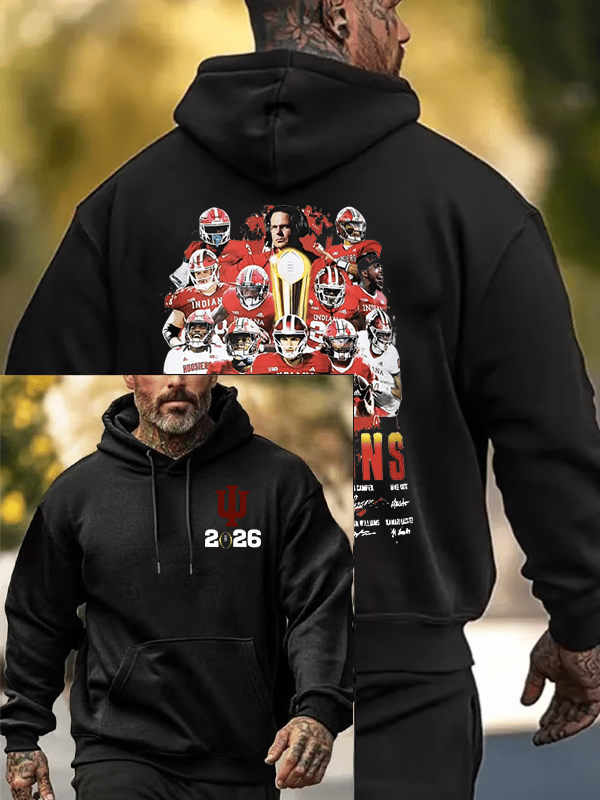 Men's  Football Print  Hoodies