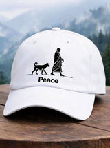 Walk For Peace Printed Casual Hat