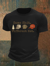 Men's  Same shit Different costume Print T-Shirt