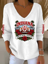 Women's Football Print Sweatshirt