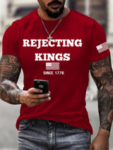 🔥Buy 3 Get 15% Off🔥Men's No Kings In America Printed Casual T-shirt