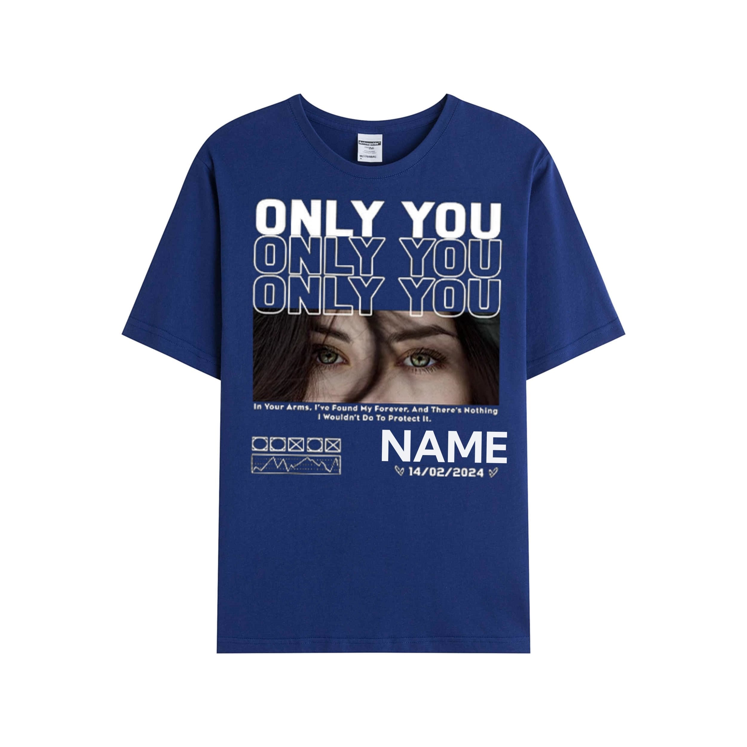 💖Best Gift For Lover💖Unique Custom Eyes Photo Tee 💗 Crewneck 💗 Hoodie