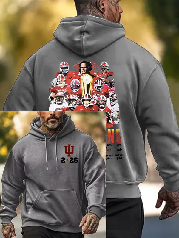 Men's  Football Print  Hoodies