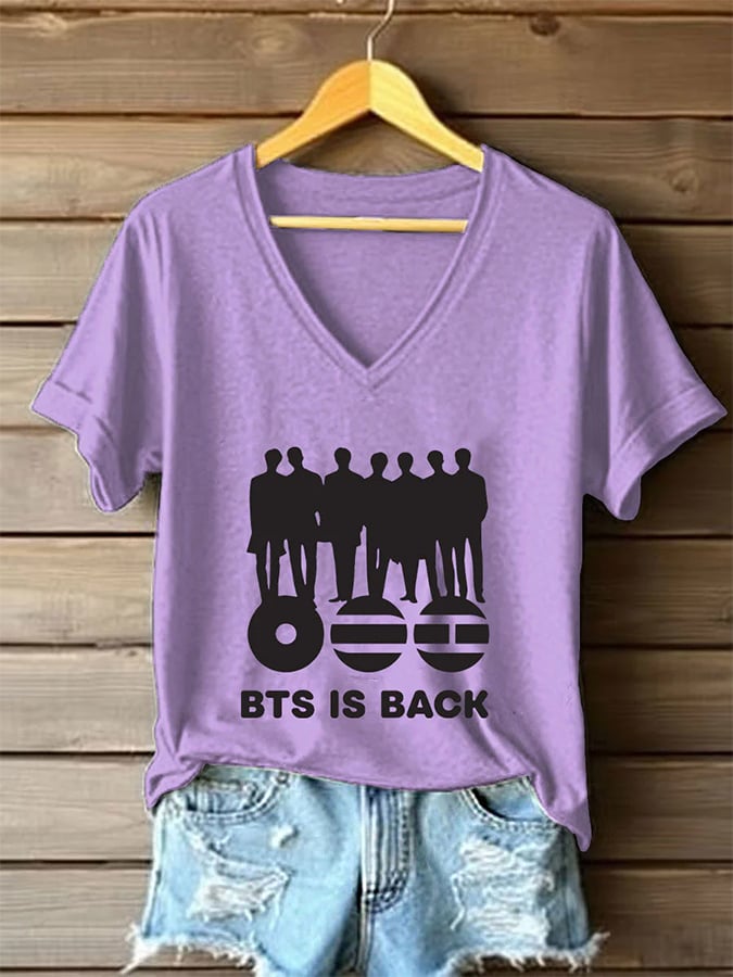 🔥Buy 3 Get 15% Off🔥Women's BTS lovers Printed short-sleeved T-shirt
