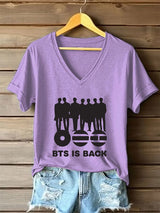 🔥Buy 3 Get 15% Off🔥Women's BTS lovers Printed short-sleeved T-shirt