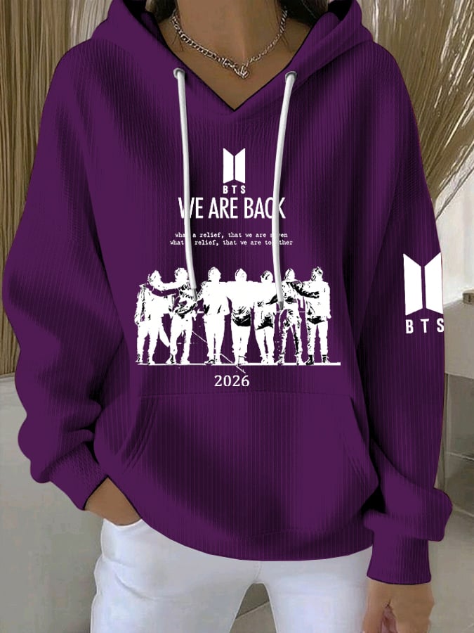 🔥Buy 3 Get 15% Off🔥Women's Retro 2026 Bts Comeback Art Print  Sweatshirt
