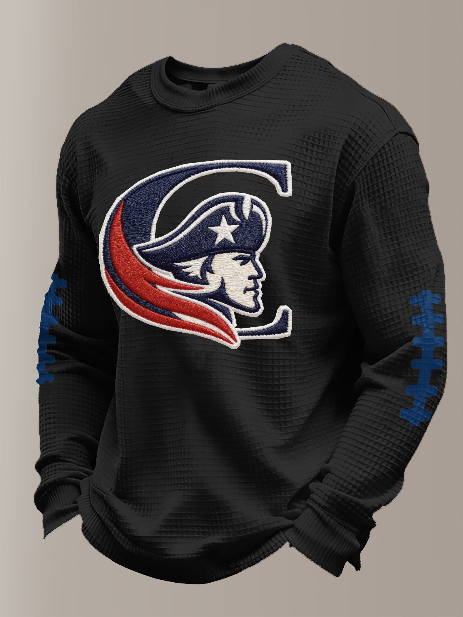Men's Football Print Waffle T-Shirt