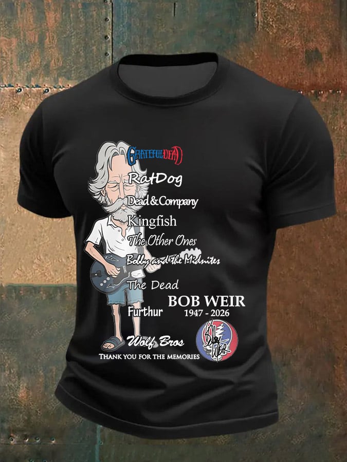 🔥Buy 3 Get 15% Off Men's Vintage Rock Tribute Printed Casual T-shirt