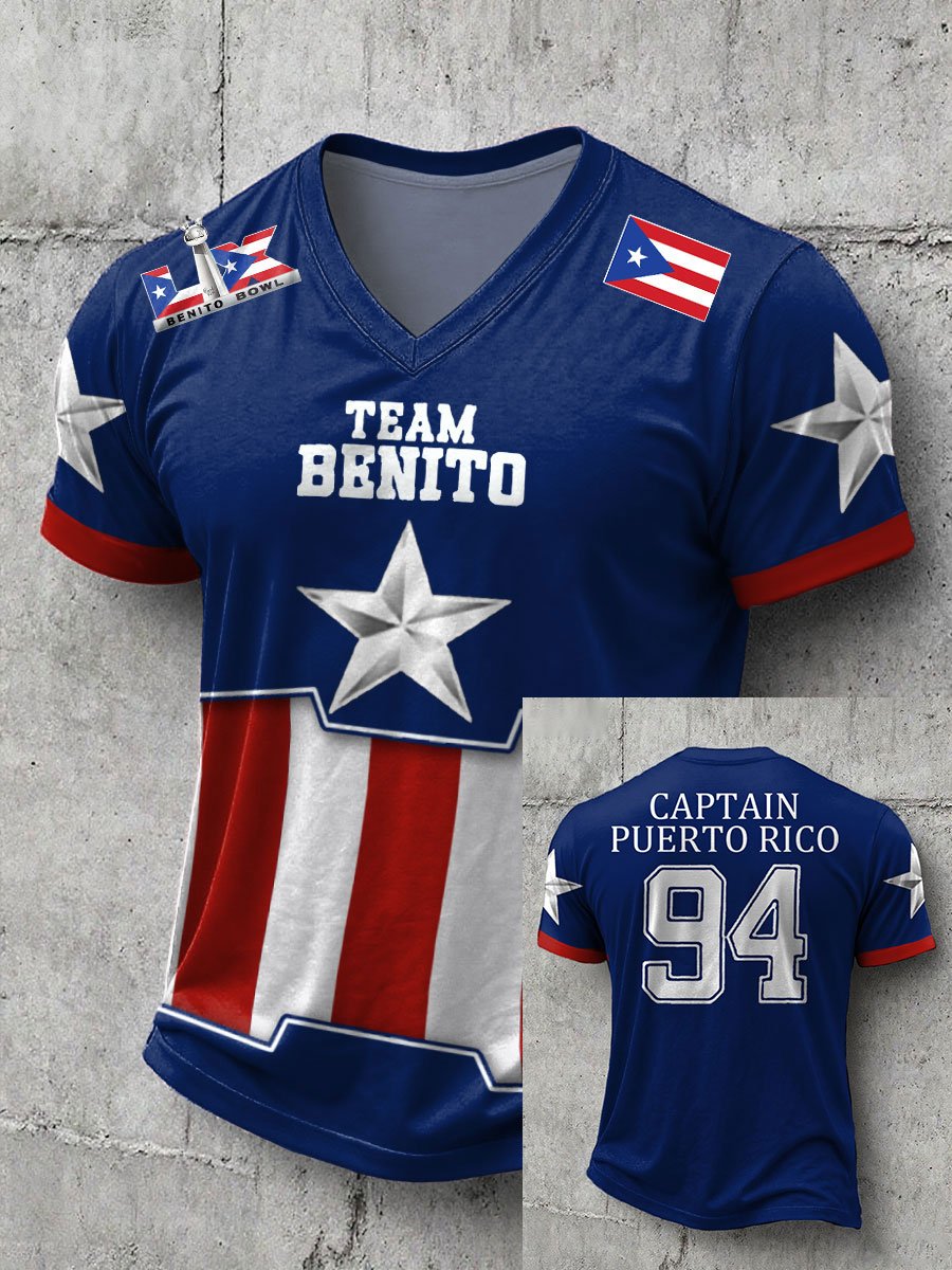 Men's Bunny Football Music Lover Casual Tee