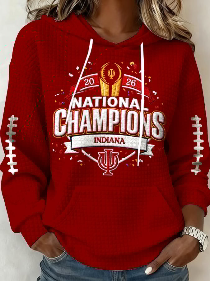 Women's Football Print Casual Sweatshirt