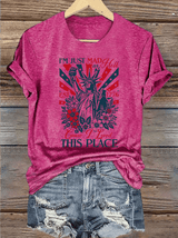 Women's  THIS PLACE Round Neck Printed T-Shirt