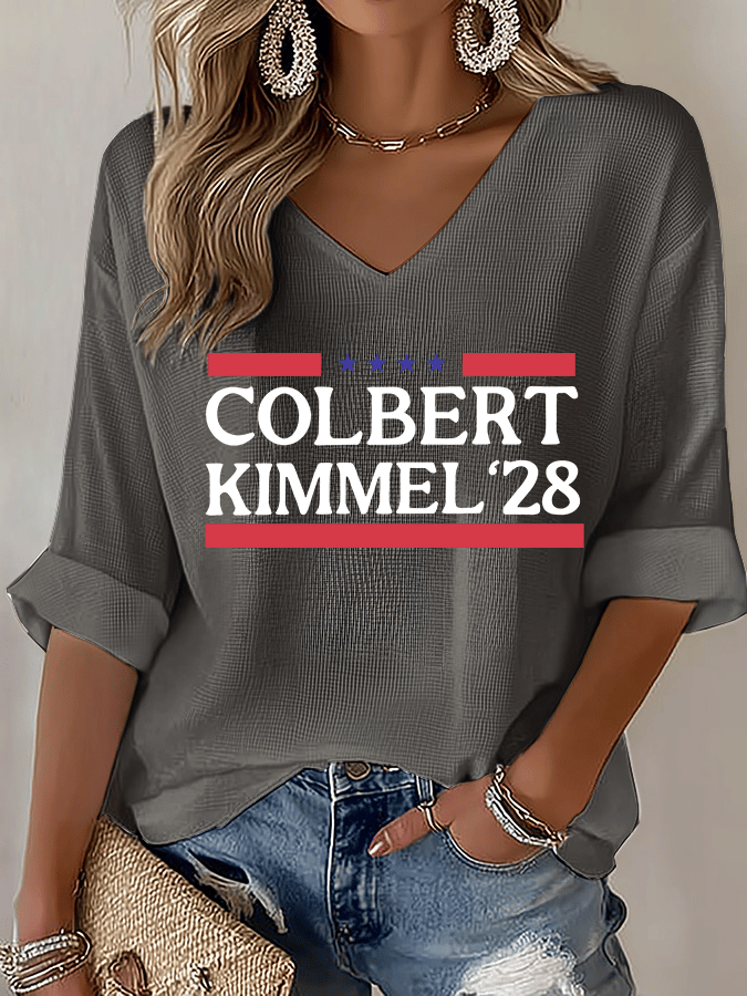 Women's Talk Show Colbert Kimme Legend 2028 T-shirt