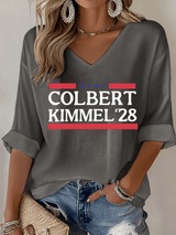 Women's Talk Show Colbert Kimme Legend 2028 T-shirt