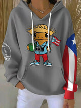 Women's Puerto Rico Print Casual Sweatshirt