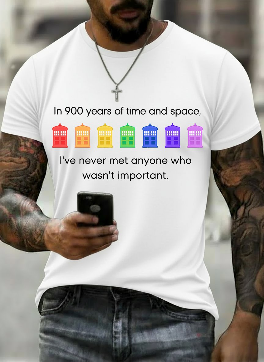 Men's  Pride Rainbow Police Box , LGBT Pride Month T-shirt