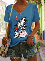 🔥Buy 3 Get 15% Off Women's Retro Rock Singer Commemorative Print T-Shirt