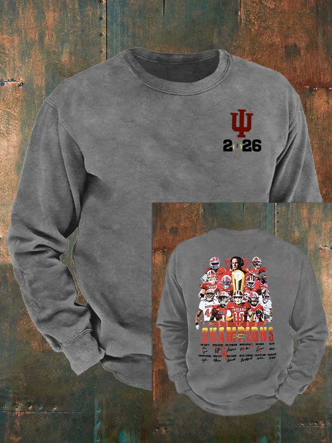 Men's   Football Print  Sweatshirt