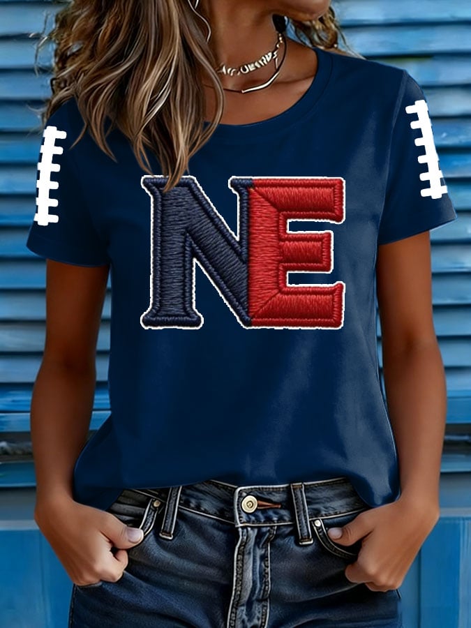 Women's Football Print T-shirt