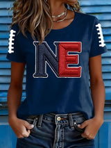 Women's Football Print T-shirt