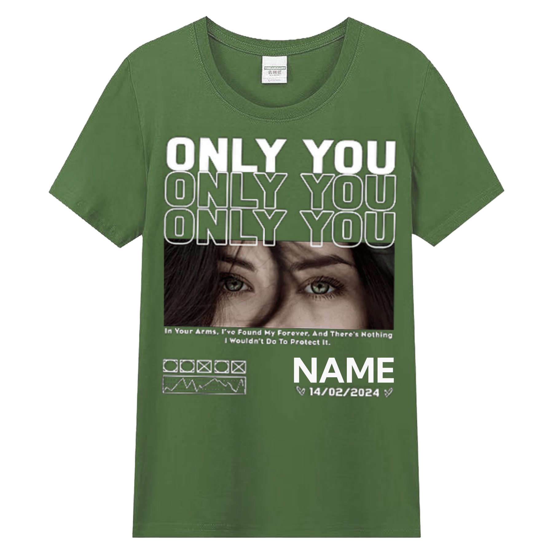 💖Best Gift For Lover💖Unique Custom Eyes Photo Tee 💗 Crewneck 💗 Hoodie