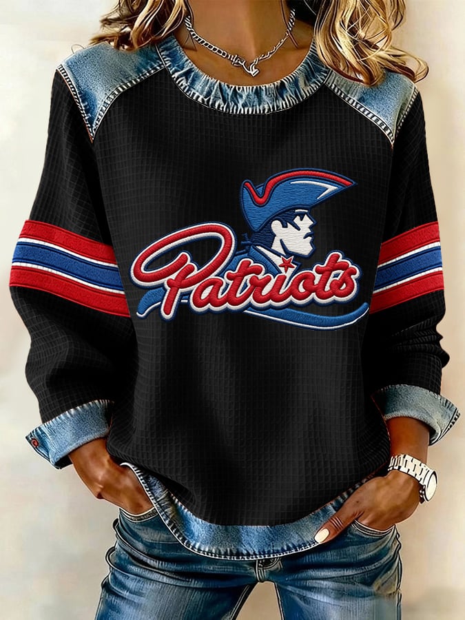 Women's Rugby Print Sweatshirt